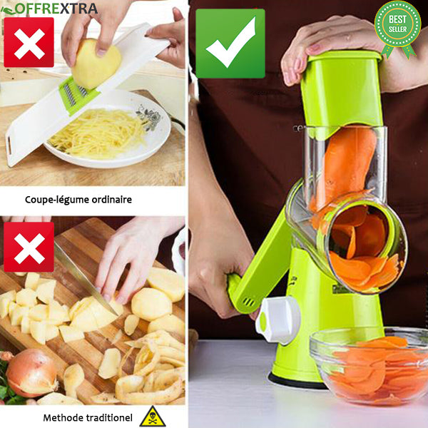 Ventes chaudes | Lekoch SlicerPro™ - Râpe multifonction en polypropylène & acier inoxydable. ❂Innovation